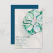 Waterverf Aankondiging van een geslaagde verplaats (Voorkant / Achterkant)