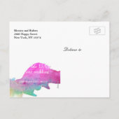 Waterverf Aankondigingskaart (Achterkant)