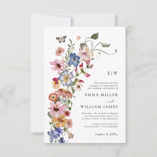 Waterverf Aansporing tot huwelijk Kaart (Voorkant)