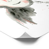 Waterverf aap Poster (Hoek)