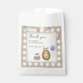 Waterverf Aardappel 1e verjaardag bedankt Bedankzakje (Voorkant)