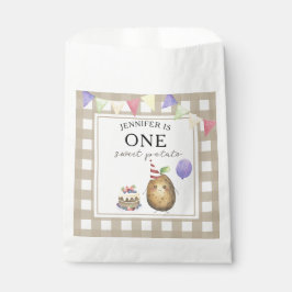 Waterverf Aardappel 1e verjaardag Bedankzakje