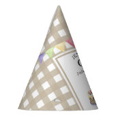 Waterverf Aardappel 1e verjaardag Feesthoedjes (Links)