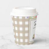 Waterverf Aardappel 1e verjaardag Papieren Bekers (Voorkant)