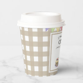 Waterverf Aardappel 1e verjaardag Papieren Bekers