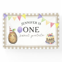 Waterverf Aardappel 1e verjaardag