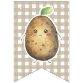 Waterverf Aardappel 1e verjaardag Vlaggetjes (Tweede vlag)