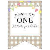 Waterverf Aardappel 1e verjaardag Vlaggetjes (Eerste vlag)