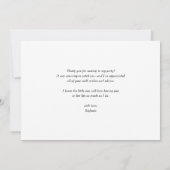 Waterverf Aardbei en Bloesems Afstuderen Bedankkaart (Achterkant)