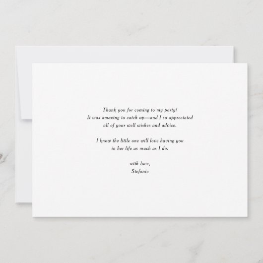 Waterverf Aardbei en Bloesems Afstuderen Bedankkaart (Achterkant)