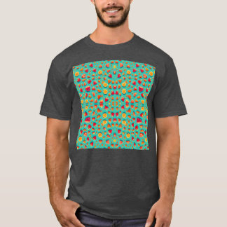 Waterverf aardbei en citroen Fruit Patterned su T-shirt