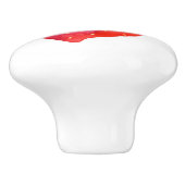 Waterverf aardbei keramische knop (Zijkant)