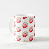 waterverf aardbei koffiemok (Voorkant links)