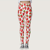 Waterverf aardbei leggings (Voorkant)
