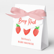 Waterverf aardbei meisje Baby shower