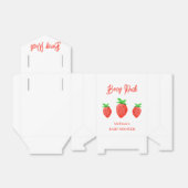 Waterverf aardbei meisje Baby shower Bedankdoosjes (Uitgevouwen)