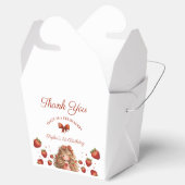 Waterverf Aardbei Meisje Happy Birthday Party Bedankdoosjes (Geopend)