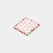 Waterverf aardbei post-it® notes (Schuin)