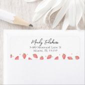 Waterverf Aardbei Verjaardag Berry Sweet Return Etiket (Insitu)