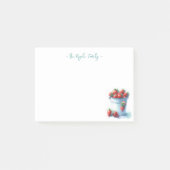 Waterverf Aardbeien Custom Post-it® Notes (Voorkant)