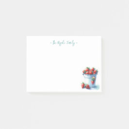 Waterverf Aardbeien Custom Post-it® Notes