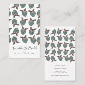 Waterverf aardbeien Doodle Visitekaartje (Voorkant / Achterkant)