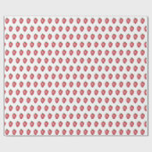 Waterverf Aardbeien Handgeschilderd Cadeaupapier (Vlak)