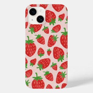 Waterverf aardbeien Hoesje-Mate iPhone Case