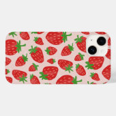 Waterverf aardbeien Hoesje-Mate iPhone Case (Achterkant (horizontaal))