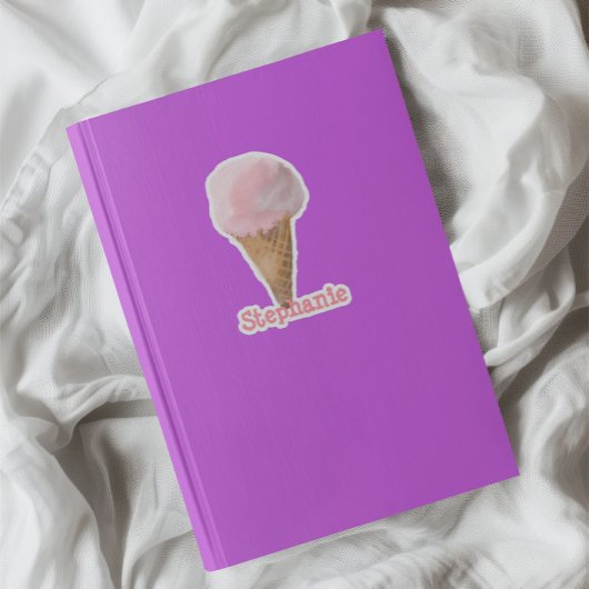 Waterverf Aardbeien Ice Cream - Aangepast Sticker