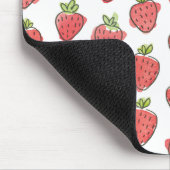 Waterverf aardbeien muismat (Hoek)