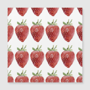Waterverf aardbeien: naadloos patroon
