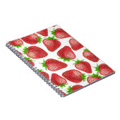 Waterverf aardbeien notitieboek (Rechterzijde)
