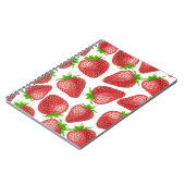 Waterverf aardbeien notitieboek (Linkerzijde)