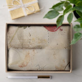 Waterverf Aardbeien op perkament Decoupage Tissuepapier (Geschenk)