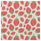 Waterverf aardbeien stof (Swatch)