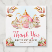 Waterverf Aardbeien Thee Feestje Baby Shower