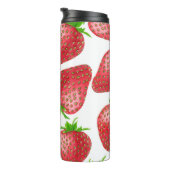 Waterverf aardbeien thermosbeker (Geroteerd rechts)