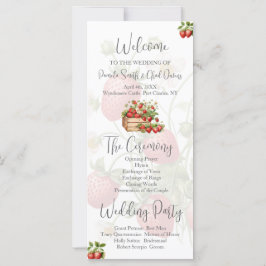 Waterverf Aardbeien Trouwprogramma