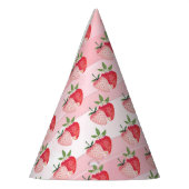 Waterverf aardbeienbessen eerste partij feesthoedjes (Links)