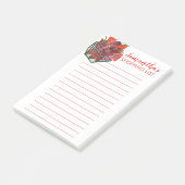 Waterverf Aardbeienlijst — maaltijdplan Post-it® Notes (Schuin)