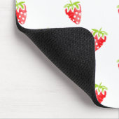 Waterverf aardbeienpatroon muismat (Hoek)