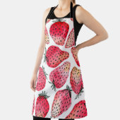 Waterverf aardbeienpatroon. schort (Insitu)