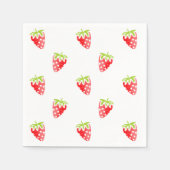 Waterverf aardbeienpatroon servetten (Voorkant)