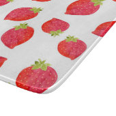 Waterverf aardbeienpatroon snijplank (Hoek)