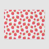 Waterverf aardbeienpatroon tissuepapier (Voorkant)