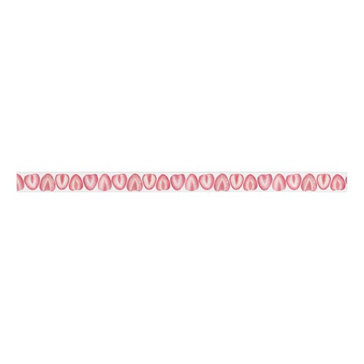 Waterverf Aardbeienschijfjes Summer Grosgrain Lint (Voorkant)