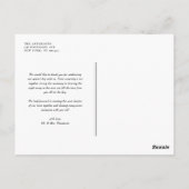 Waterverf aardbeienzomerbruiloft Hartelijk dank Briefkaart (Achterkant)