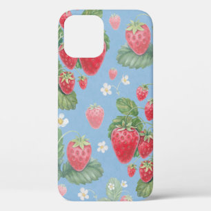 Waterverf-aardbeipatroon Case-Mate iPhone Case
