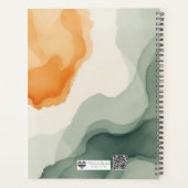 Waterverf Aarde Palet | Abstracte Aardse Wash Planner (Achterkant)